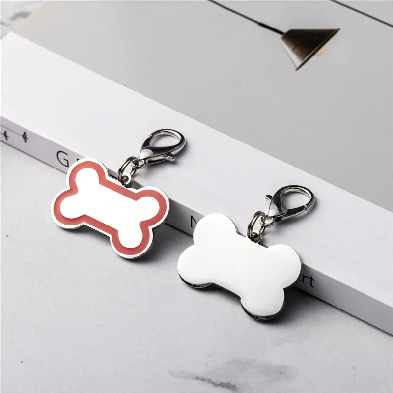 Personalized Pet ID Tag - Custom Engraved Dog Bone Name Tag