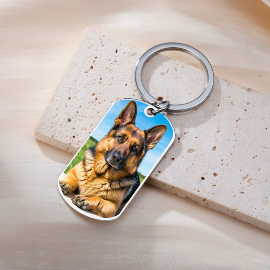 Custom Photo Keychain – Personalized Picture Keyring Gift