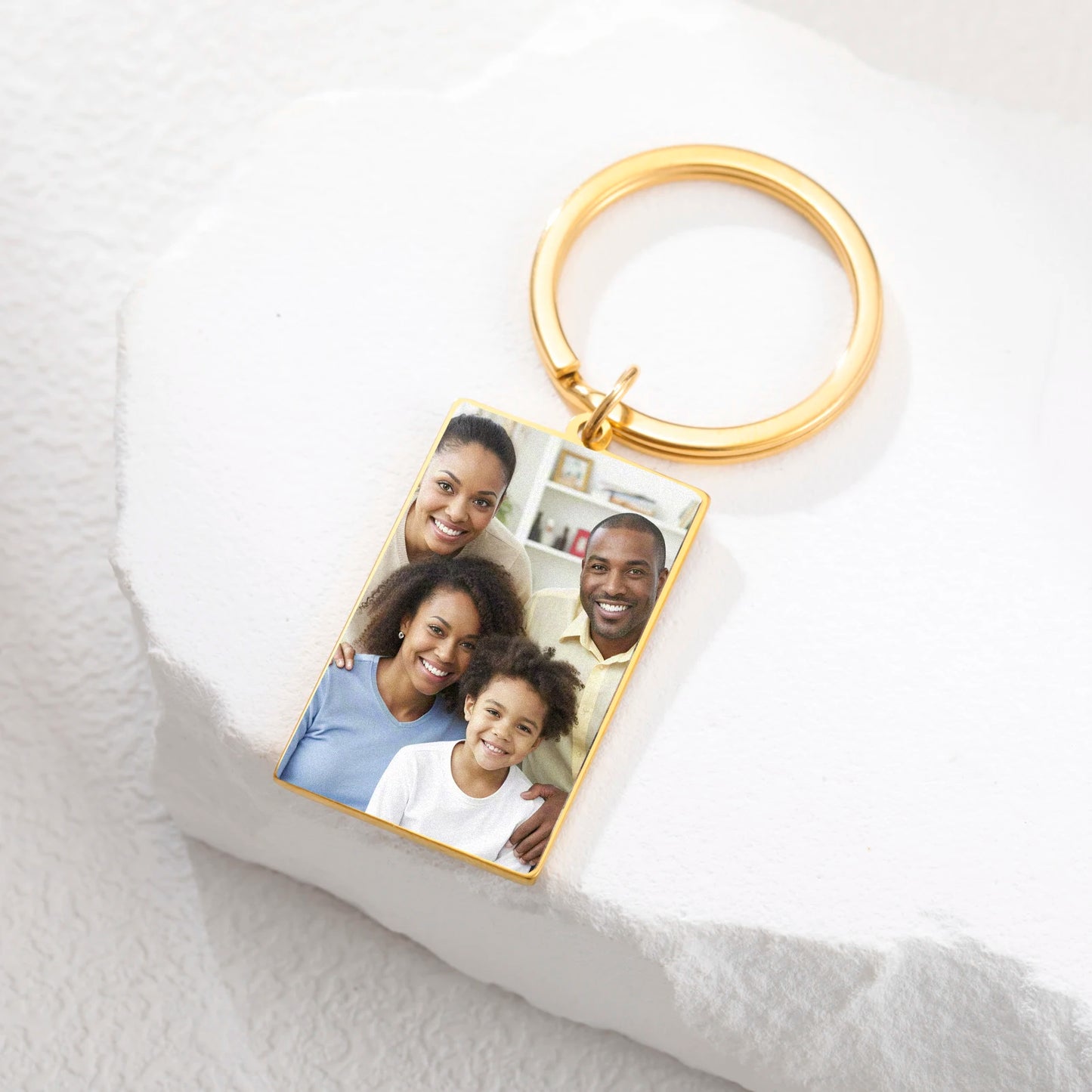 Custom Photo Keychain – Personalized Picture Keyring Gift