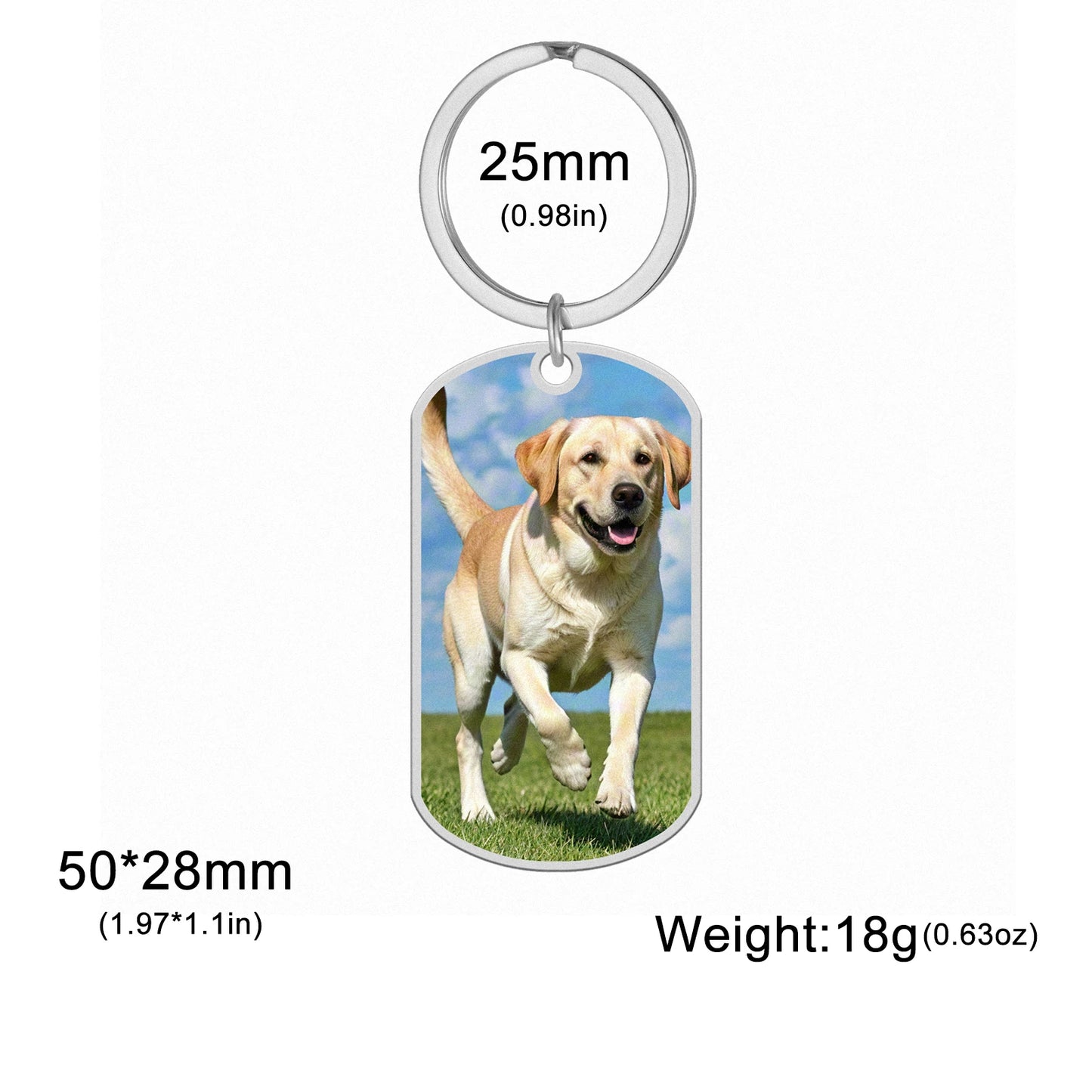 Custom Photo Keychain – Personalized Picture Keyring Gift