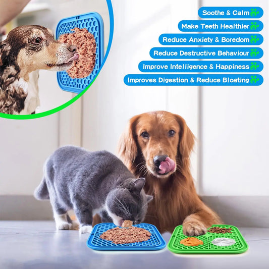 Pet Lick Mat for Dogs & Cats – Anxiety Relief, Slow Feeder & Enrichment Toy