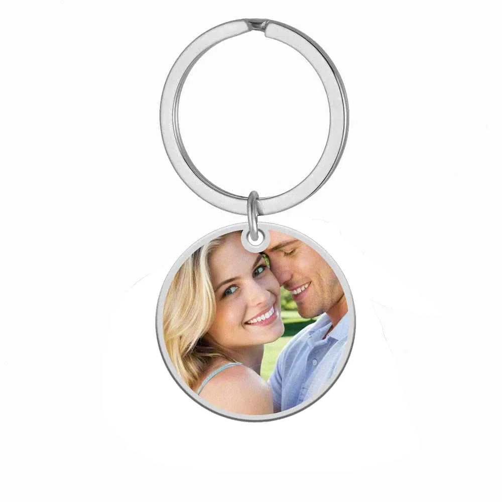 Custom Photo Keychain – Personalized Picture Keyring Gift