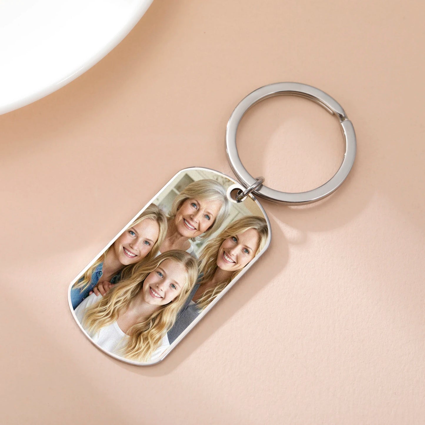 Custom Photo Keychain – Personalized Picture Keyring Gift